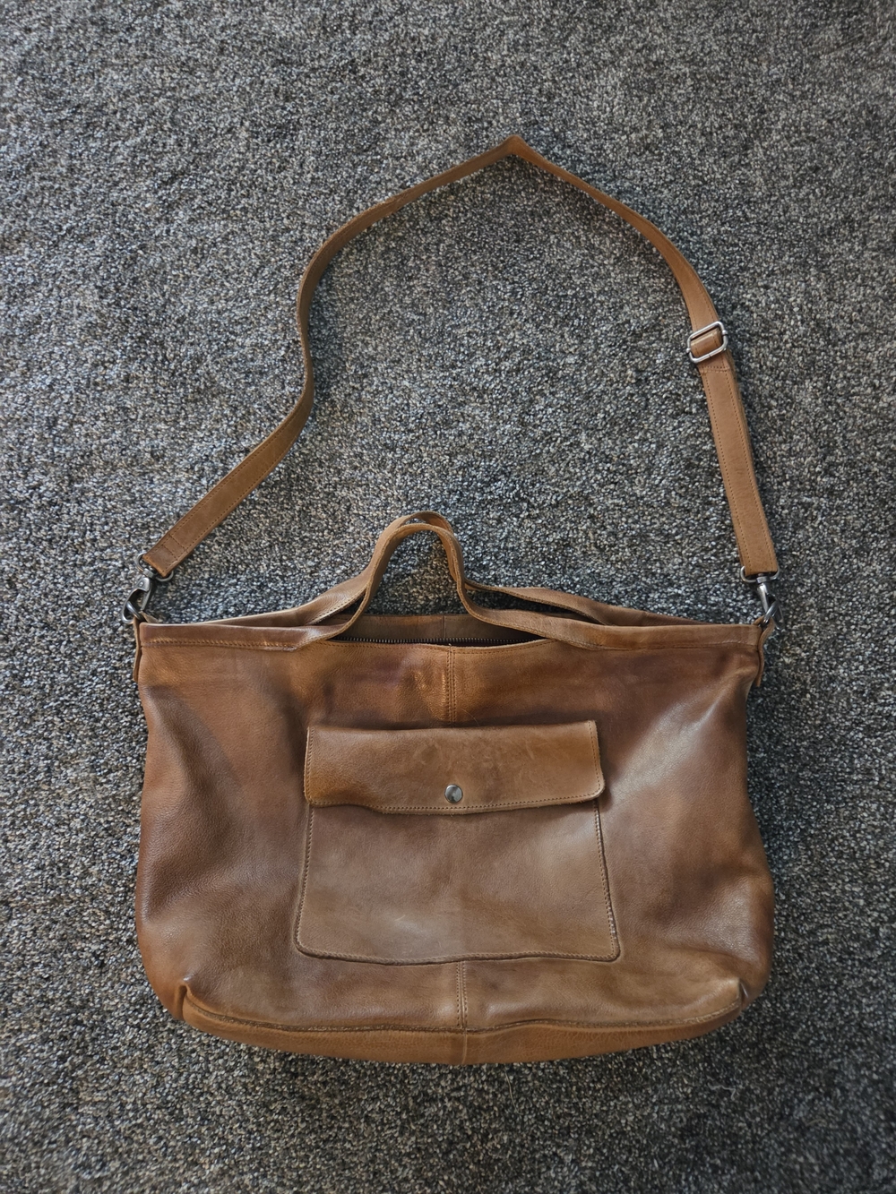 latico Claire Cognac leather crossbody bag